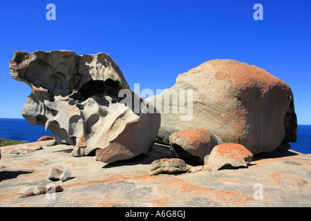 Bemerkenswerte Felsen Kangaroo Island, South Australia, Australien Stockfoto