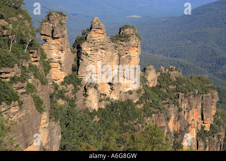 Drei Schwestern, Blue Mountains, New South Wales, Australien Stockfoto