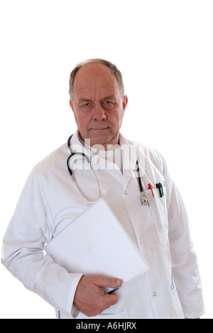 Arzt mit ernsten Nachrichten Stockfoto