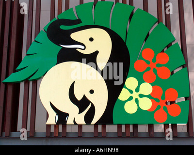 Der Zoo von Singapur emblem Stockfoto