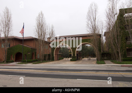 Eingang zu Dreamworks Animation Büros in Glendale Stockfoto