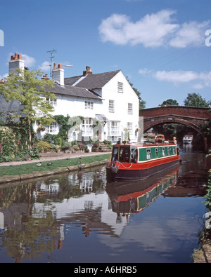 In Lymm am Bridgewater Kanal Stockfoto