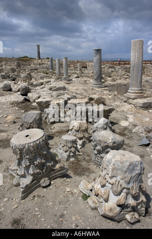 Ruinen in der Greco-römische Siedlung Kourion Zypern Stockfoto