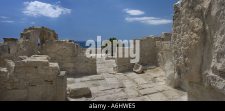 Die Ruinen von der Greco-römische Siedlung Kourion Zypern Stockfoto