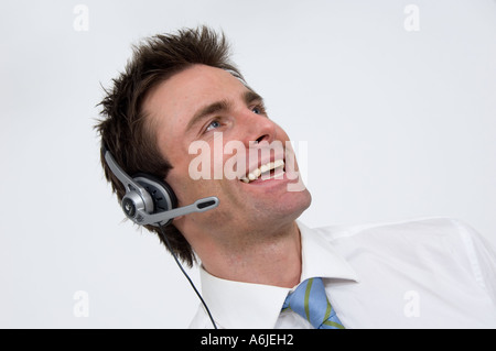 Rufen Sie Zentrum Operator Call Center Betreiber telefonische Unterstützung Stockfoto