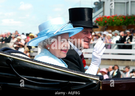 Ihrer Majestät der Königin Elisabeth und ihr Ehemann seine königliche Hoheit Prinz Herzog von Edinburgh Stockfoto