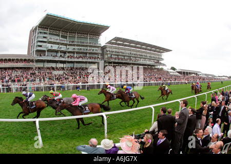 Ein Pferderennen Royal Ascot in York, Großbritannien Stockfoto