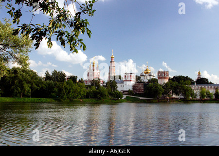 Die neue Jungfrau Kloster, Moskau, Russland Stockfoto