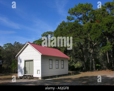 erste afrikanische Baptistenkirche auf Cumberland island georgia Stockfoto