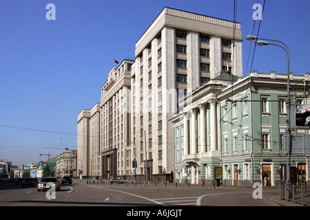 Bau der Staatsduma, Moskau, Russland Stockfoto