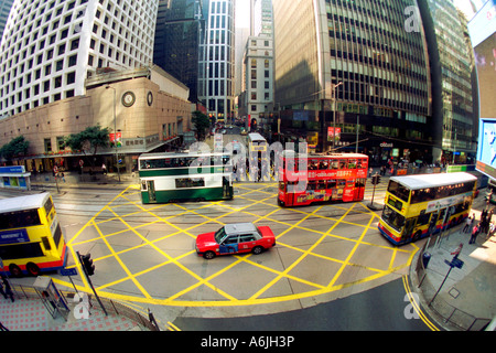 Straßenszene in Hong Kong Stockfoto