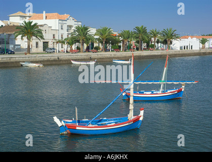 Portugal Algarve; Tavira Hafenfront Stockfoto