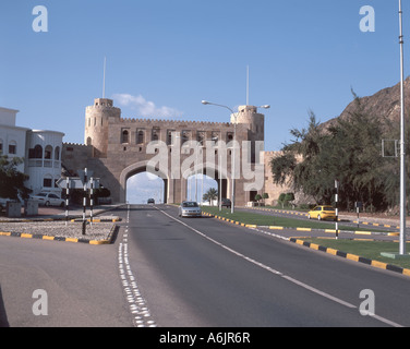 Muscat City Gate, Muscat, Masqat Governorate, Sultanat von Oman Stockfoto