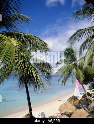 Ansicht von Strand, Barbados, Karibik Stockfoto