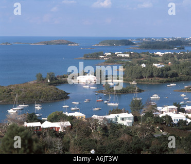 Blick auf die Bucht, Jew's Bay, Southampton Parish, Bermuda Stockfoto