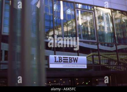 Im Innenhof der Landesbank Baden Württemberg Bank of State BW LBBW in Stuttgart Deutschland Stockfoto