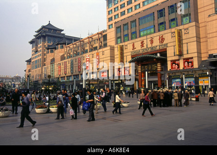 Wangfujing Beijing Peking China chinesische asiatische asiatische Asien Stockfoto