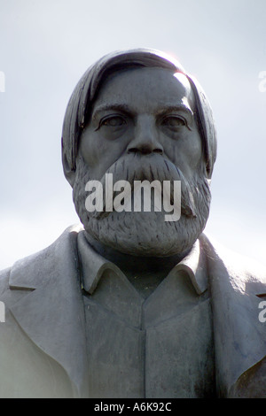 Berlin Marx Engels Skulptur Ostseite der Palast der Republik Stockfoto