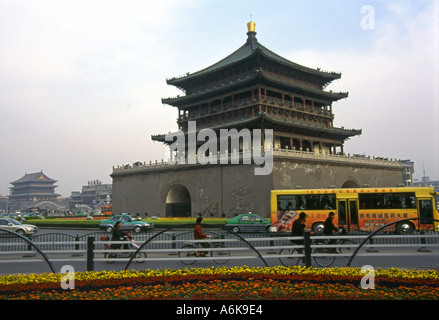 Glockenturm Morgen Bell XI Xian große alte Hauptstadt China Shaanxi chinesische asiatische asiatische Asien Stockfoto