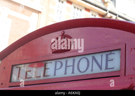 In der Nähe von London Telefonzelle Stockfoto