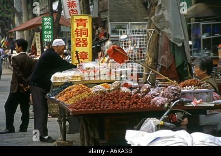 Muslimische Viertel XI Xian große alte Hauptstadt von China Shaanxi chinesische asiatische asiatische Asien Stockfoto