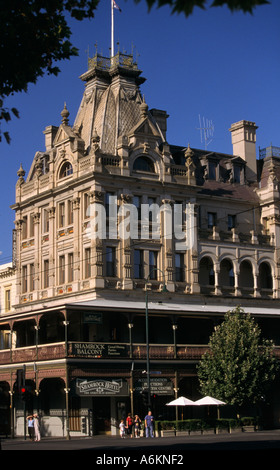 Shamrock Hotel, Bendigo, Goldfields Zentralregion, Victoria, Australien, vertikal, Stockfoto