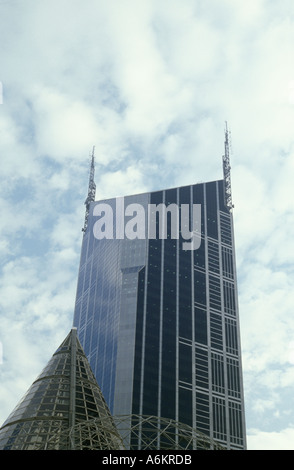 Das Melbourne Central Hochhaus an der Ecke der Swanston und Lonsdale Street von Kisho Kurokawa entworfen wurde abgeschlossen Stockfoto