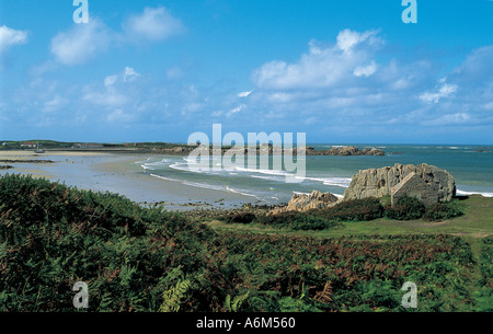 Die Bucht zwischen Fort Le Marchant und Fort Pembroke Stockfoto