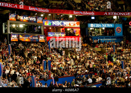 Democratic Convention 2004 in Boston Fleet Center Stockfoto