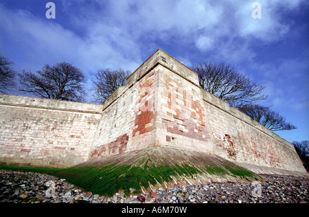 Die Stadtmauer von Berwick nach Tweed, nördlichste Stadt Englands. Stockfoto