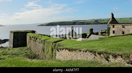 Blick auf den Hafen von Charles Fort in Kinsale-County Cork-Irland Stockfoto