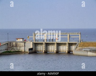 Lake Okeechobee Tor S 308 Schleusen Hafen Mayaca C 44 Kanal Damm Hochwasserschutz in Süd-Florida Stockfoto