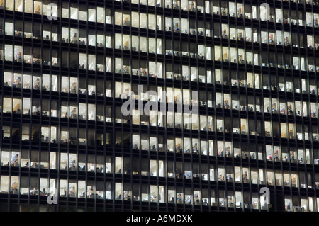 Canary wharf Nacht London England uk Stockfoto