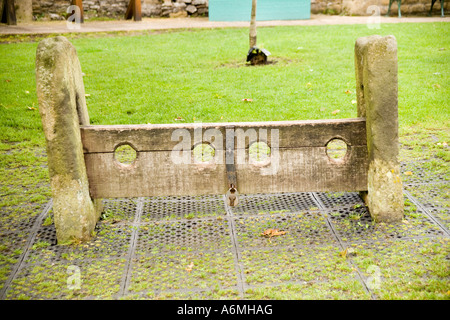 Bestände in Eyam, Derbyshire, England Stockfoto