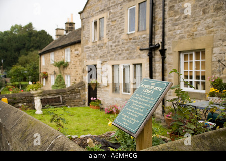 Die Pest-Cottages in Eyam, Derbyshire, England Stockfoto