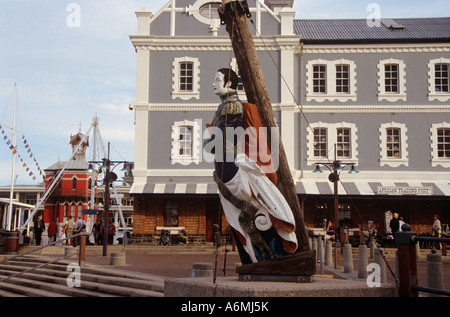 VICTORIA ALBERT WATERFRONT Schiff s Abbildung Kopf von Old Port Captain s Büro 1904 auf Pierhead Kapstadt Western Cape Stockfoto