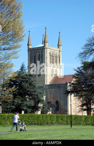 Bilovec Abtei, Worcestershire, England, UK Stockfoto