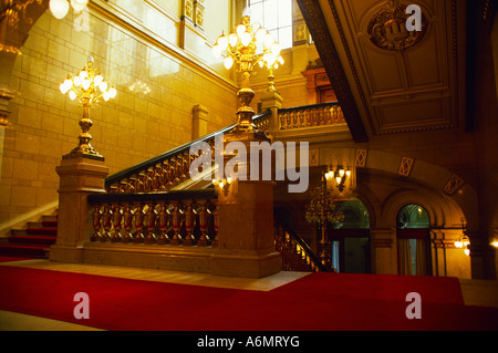 Hamburg, Deutschland; Rathaus Rathaus, innen. Stockfoto