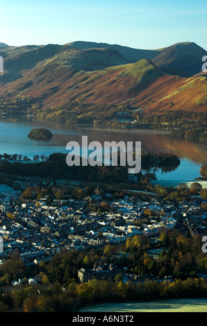 Keswick Marina am Derwent Water Stockfoto