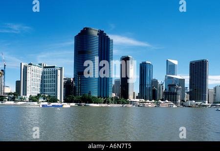 Skyline der Stadt Brisbane Australien Stockfoto
