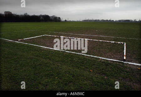 Olympia-Gelände, London 2012. Fotografiert am 31. März 2006 vor Bauarbeiten begonnen. Stockfoto