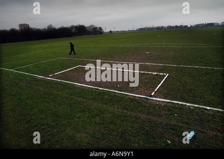 Olympia-Gelände, London 2012. Fotografiert am 31. März 2006 vor Bauarbeiten begonnen. Stockfoto