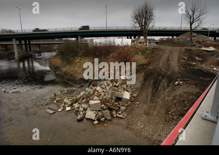 Olympia-Gelände, London 2012. Fotografiert am 31. März 2006 vor Bauarbeiten begonnen. Stockfoto