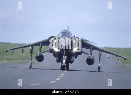 British Aerospace Harrier am Luftwaffenstützpunkt RAF Lossiemouth GAV 2279-237 Stockfoto