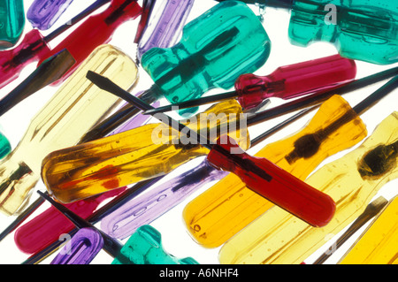 Haufen von Schrauber Stockfoto