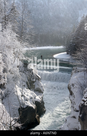 Füssen Lech fällt, Bayern, Deutschland Stockfoto
