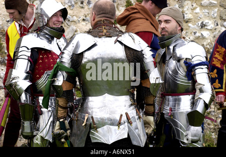 Alten Schlachten Inszenierung eines mittelalterlichen Turniers Stockfoto