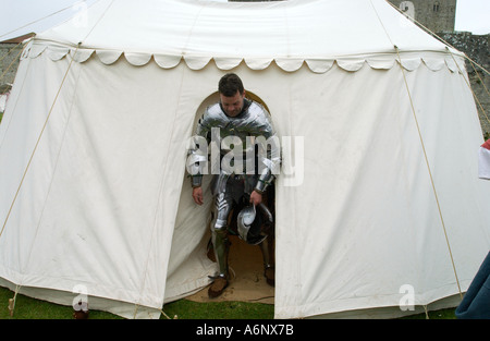 Alten Schlachten Inszenierung eines mittelalterlichen Turniers Stockfoto