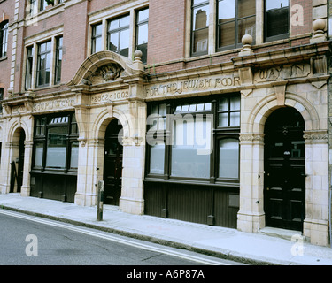 Suppenküche für jüdische Armen 1902 Lane Ostende London England jetzt Wohnungen Bell gebaut Stockfoto