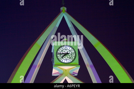 Dubai-Uhrturm Stockfoto